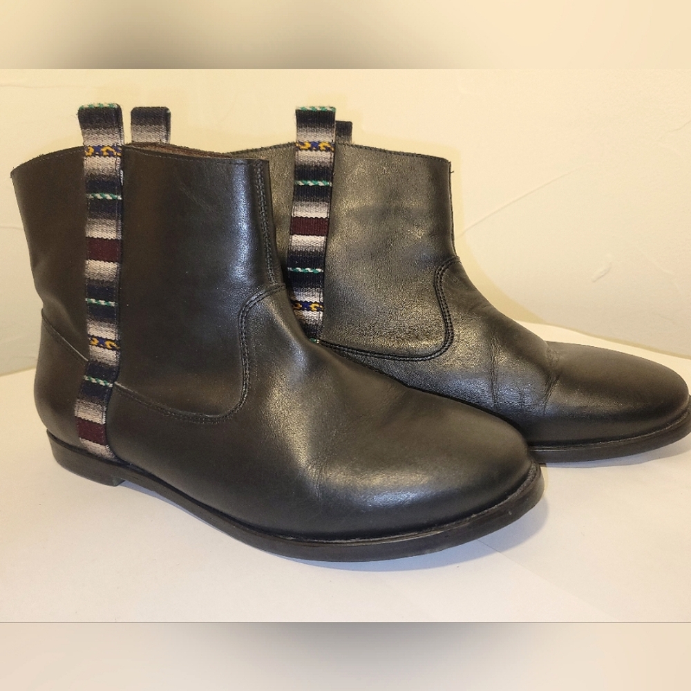 FORTRESS OF INCA BLACK ANKLE BOOTS Sz 6